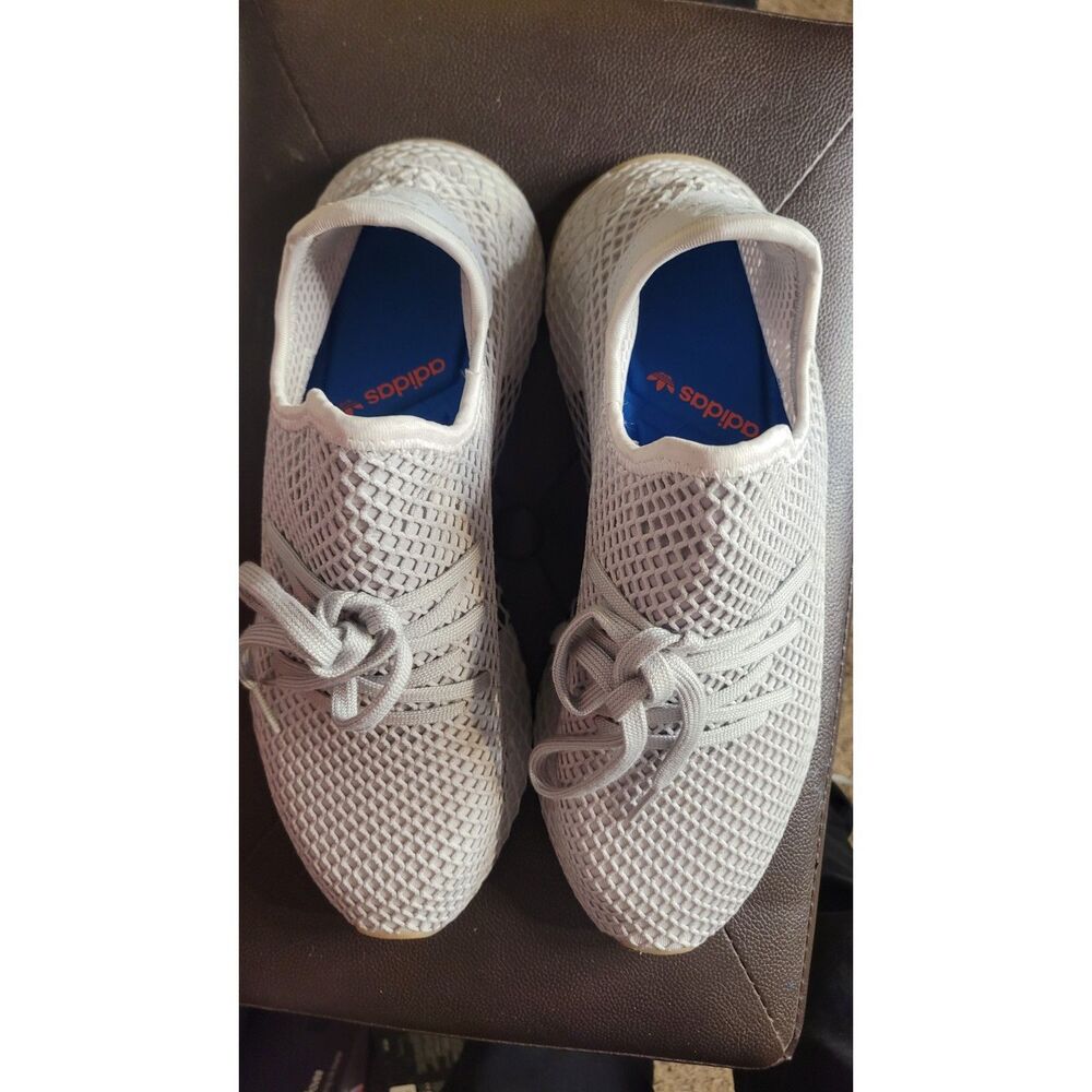 Adidas Deerupt Runner CQ2628 Grey Gum Men's Size 10 Mesh Sneakers Used w/ Box - Picture 4 of 7